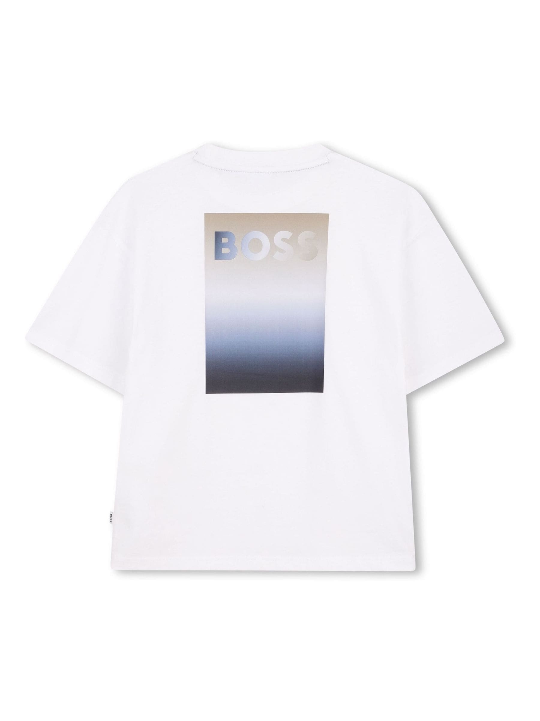 BOSS White Logo Crew Neck Short Sleeve T-Shirt image 2
