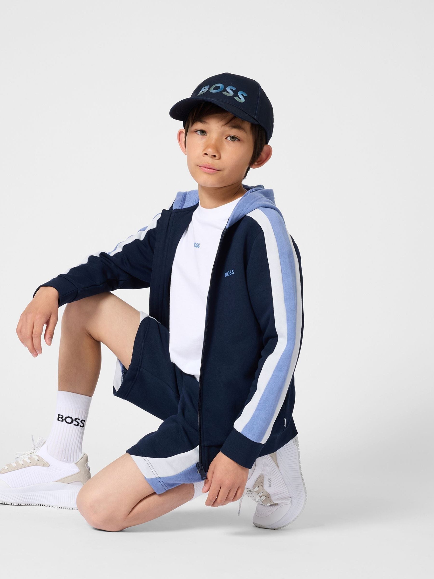 BOSS White Logo Crew Neck Short Sleeve T-Shirt image 4