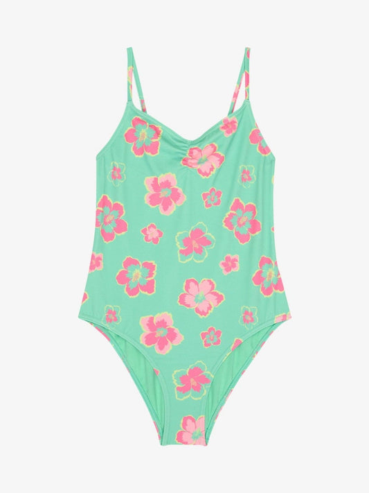Dsiney Kidz - Roxy Green Floral Tropicool Ruffle Swimsuit image 1