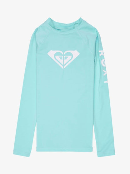Dsiney Kidz - Roxy Blue Whole Hearted Long Sleeve Logo Rash Vest image 1