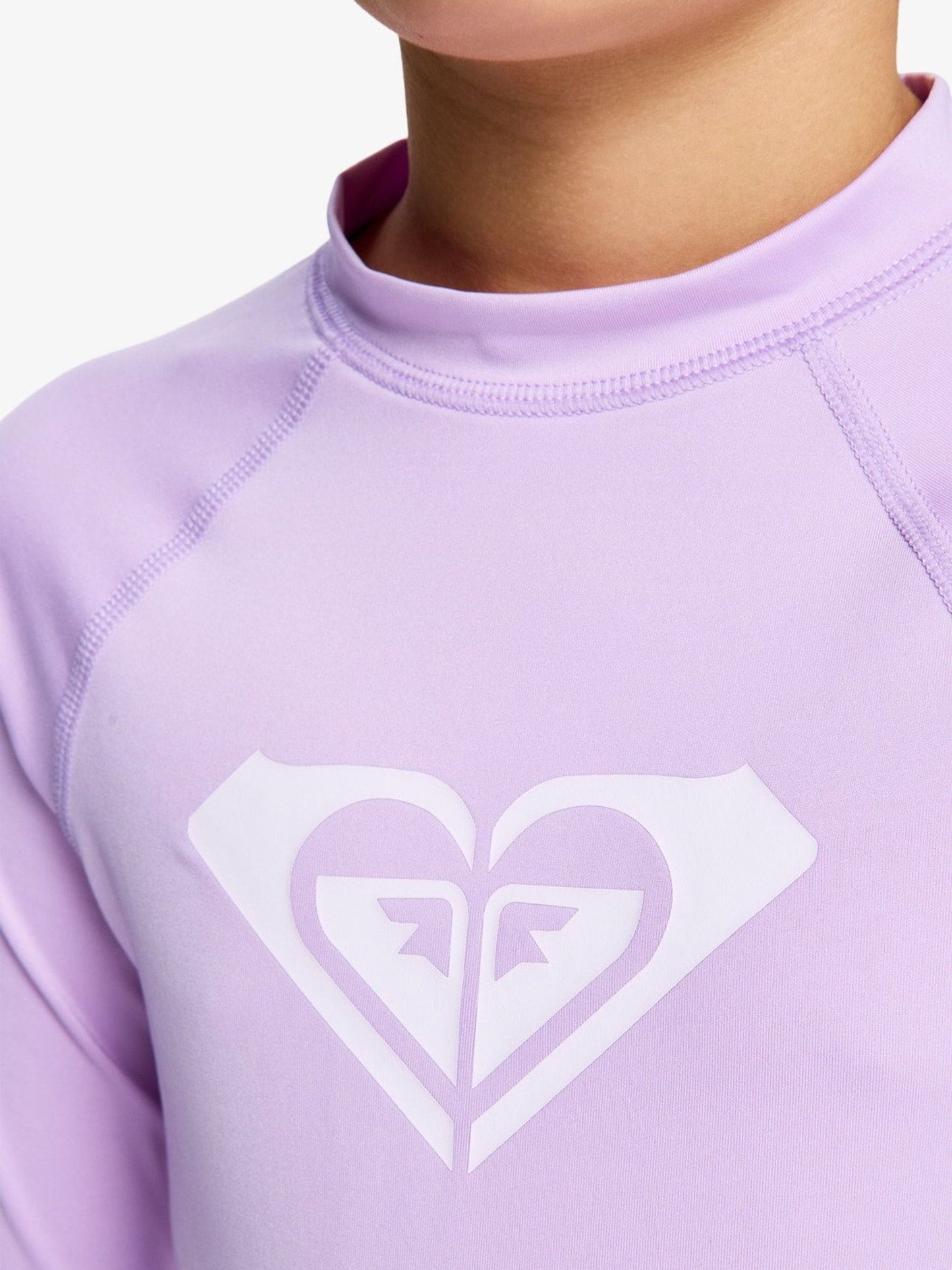 Dsiney Kidz - Roxy Purple Whole Hearted Long Sleeve Logo Rash Vest image 4
