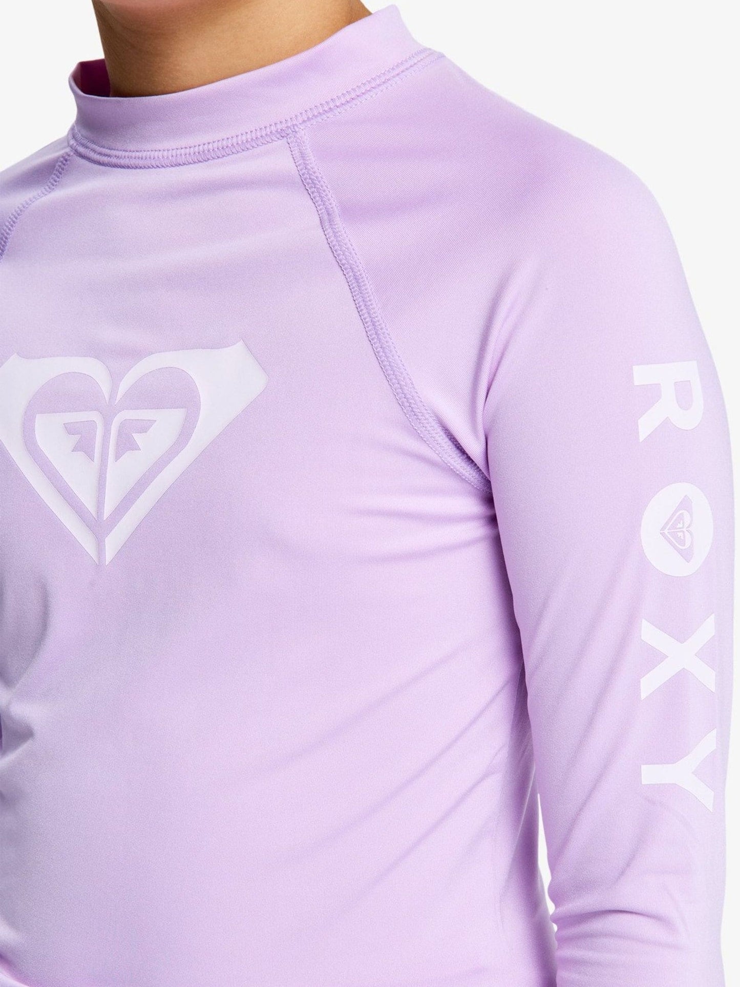 Dsiney Kidz - Roxy Purple Whole Hearted Long Sleeve Logo Rash Vest image 5