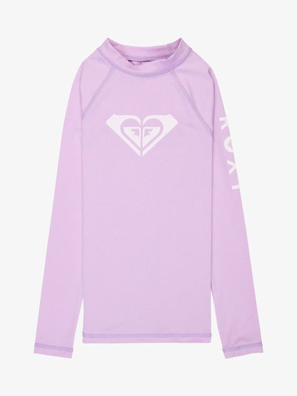 Dsiney Kidz - Roxy Purple Whole Hearted Long Sleeve Logo Rash Vest image 6