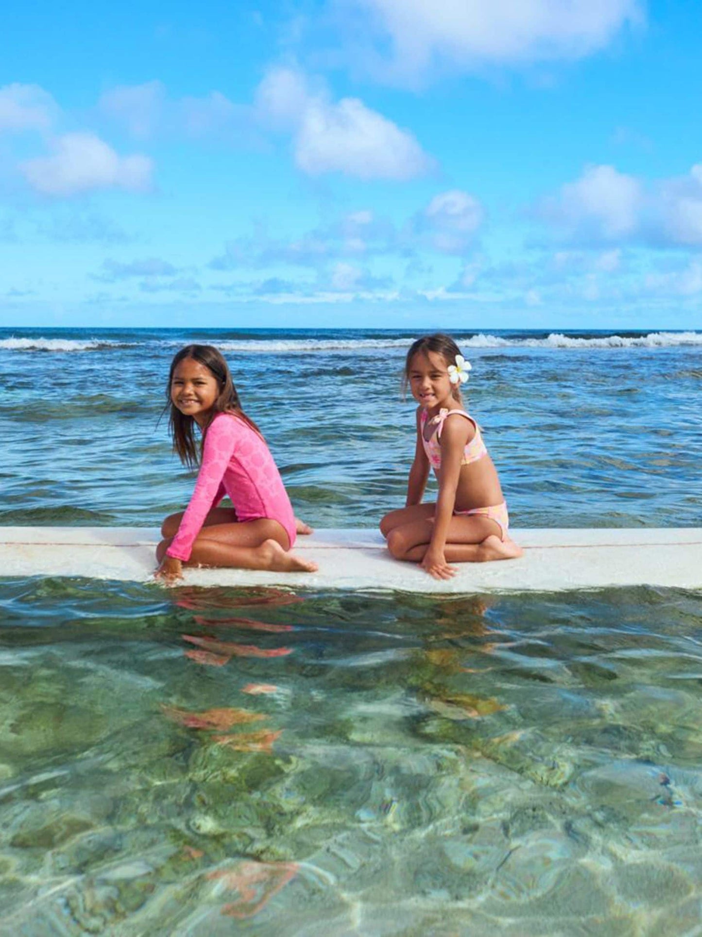 Roxy Pink Shell Dream Long Sleeve One Piece Swimsuit image 3