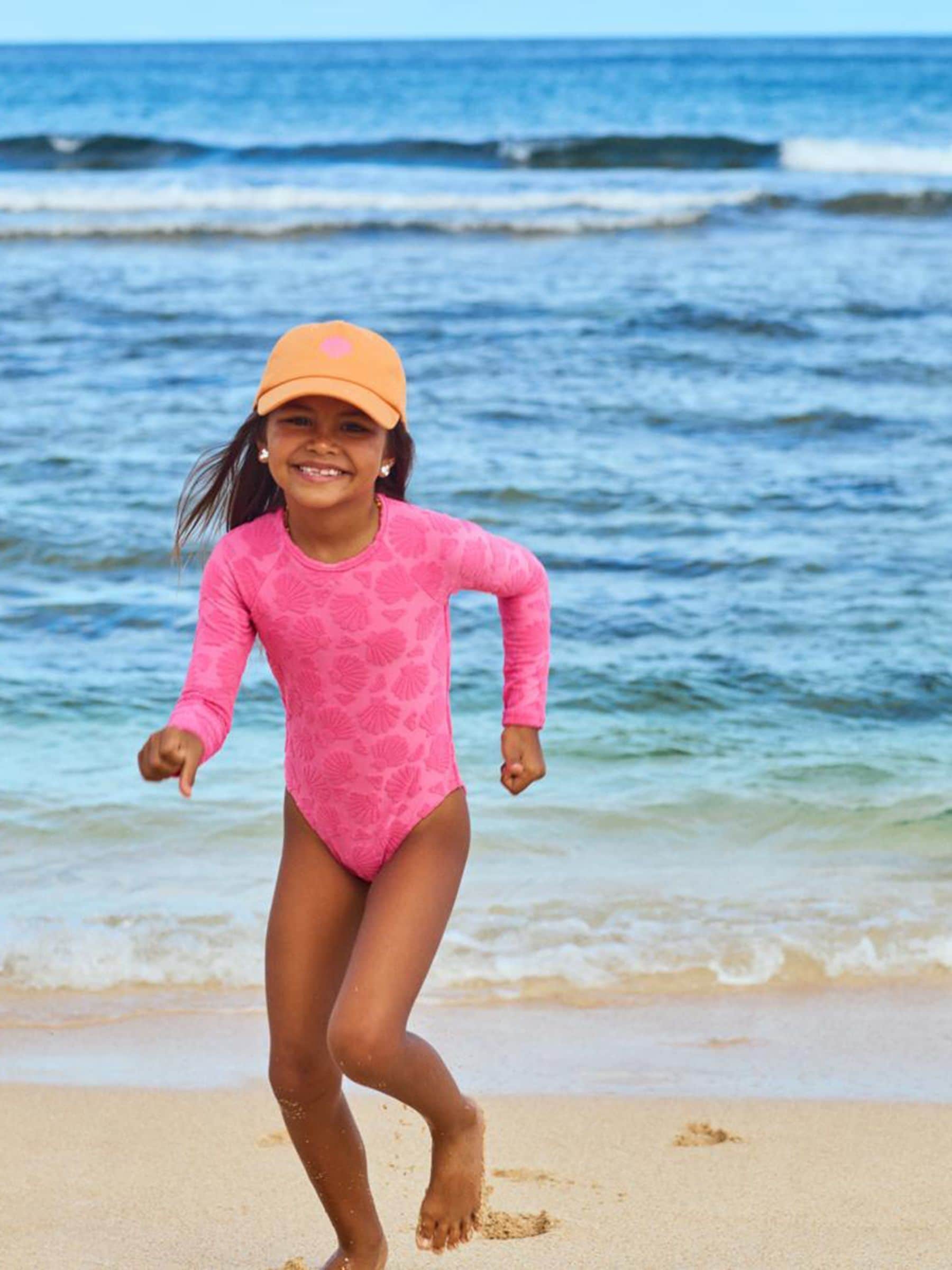 Roxy Pink Shell Dream Long Sleeve One Piece Swimsuit image 5