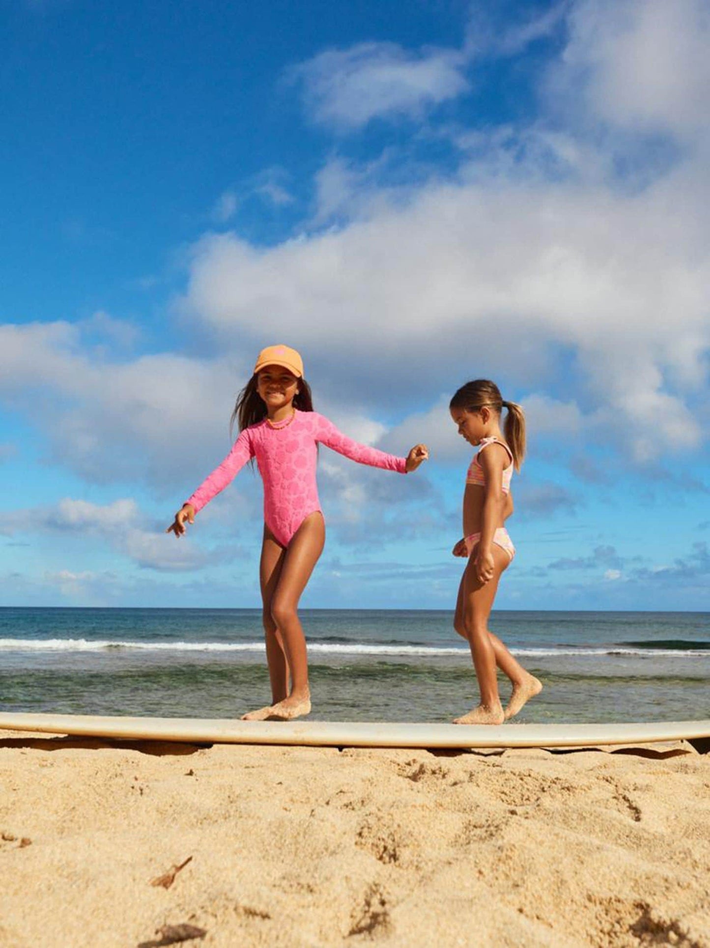 Roxy Pink Shell Dream Long Sleeve One Piece Swimsuit image 6