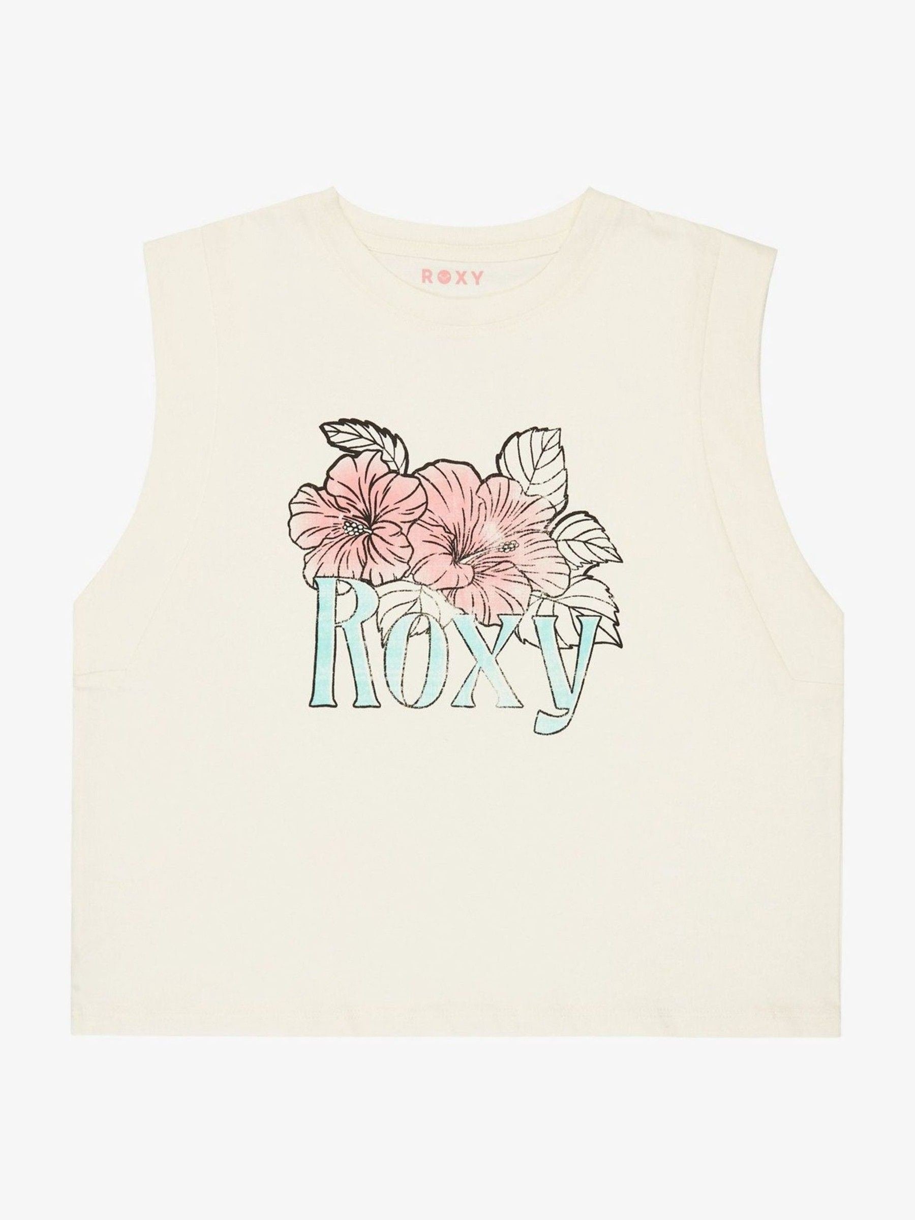 Dsiney Kidz - Roxy Cream Peace Harbour Graphic Logo Tank Top image 1