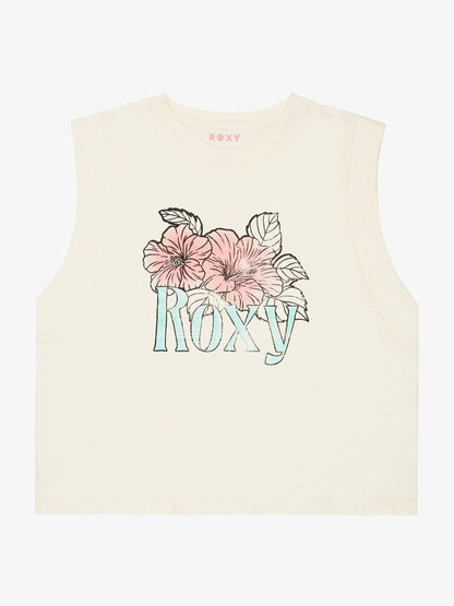 Dsiney Kidz - Roxy Cream Peace Harbour Graphic Logo Tank Top image 1