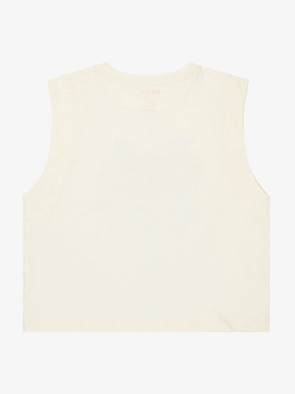 Dsiney Kidz - Roxy Cream Peace Harbour Graphic Logo Tank Top image 2