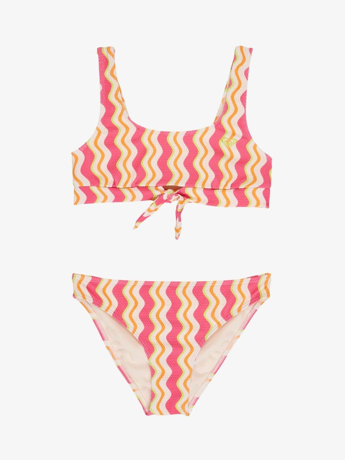 Dsiney Kidz - Roxy Blue Bold Waves Crop Top Bikinis Set image 1