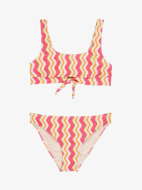 Dsiney Kidz - Roxy Blue Bold Waves Crop Top Bikinis Set image 1
