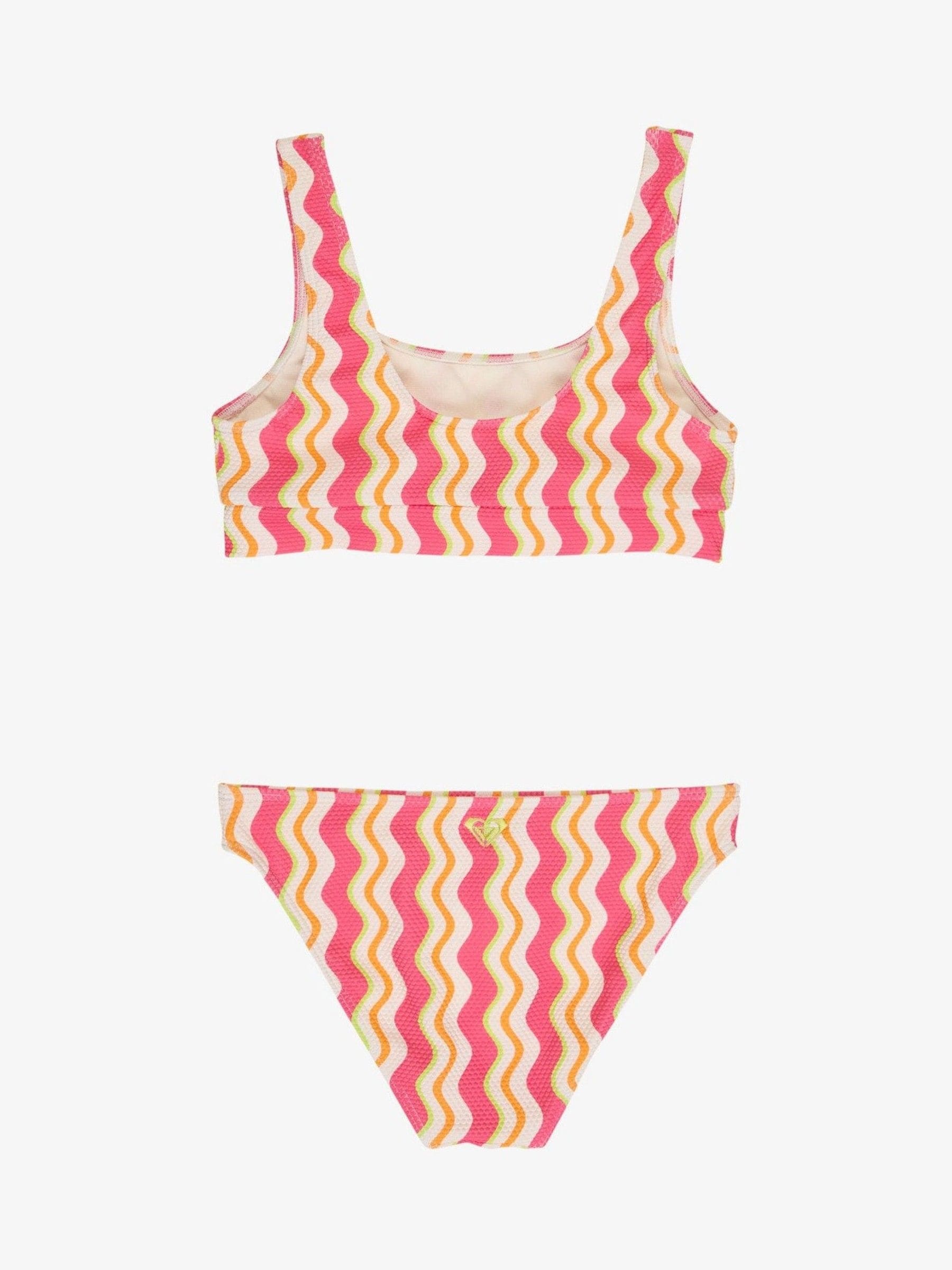 Dsiney Kidz - Roxy Blue Bold Waves Crop Top Bikinis Set image 2