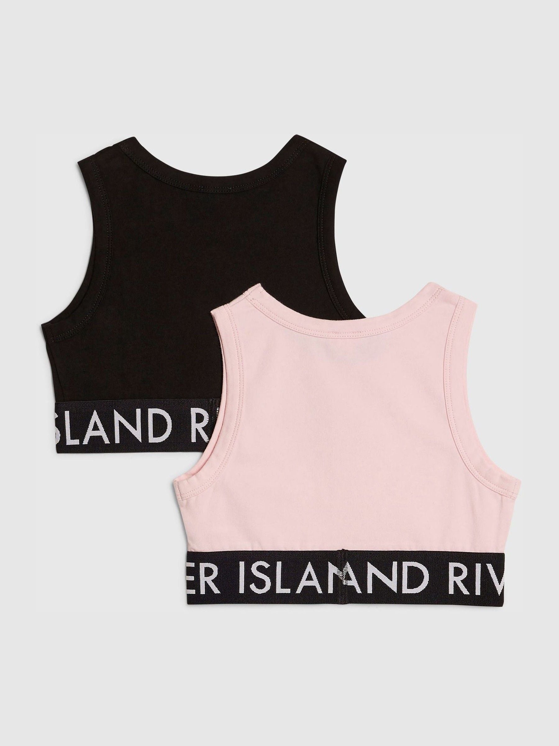 Dsiney Kidz - River Island Black Waistband Tank Top 2 Pack image 2