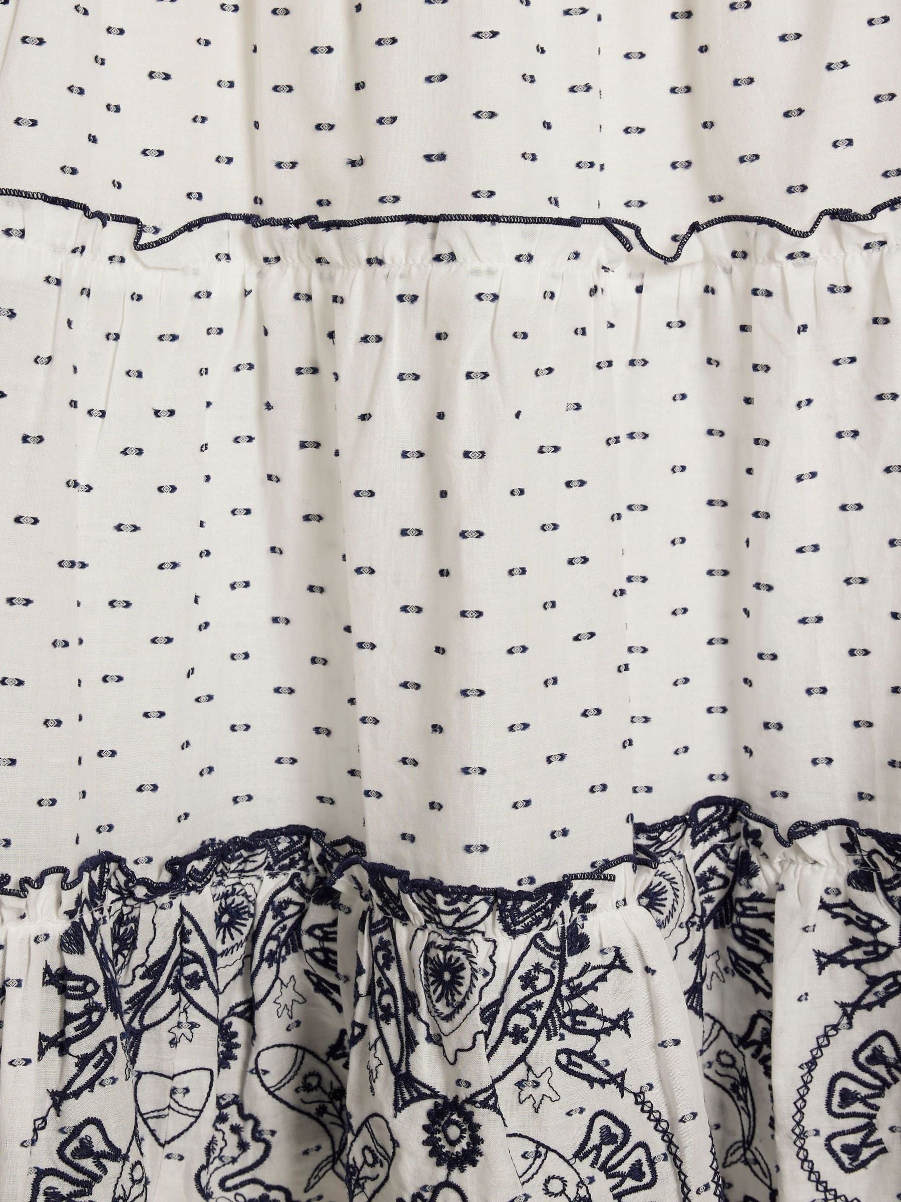 Dsiney Kidz - River Island White Mexicana Top & Maxi Skirt Set image 4