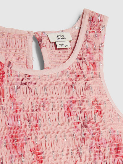 River Island Pink Chiffon Hem Rara Dress image 3