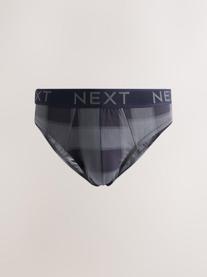 Dsiney Kidz - Orange Check Print 5 Pack Cotton Rich Briefs image 2