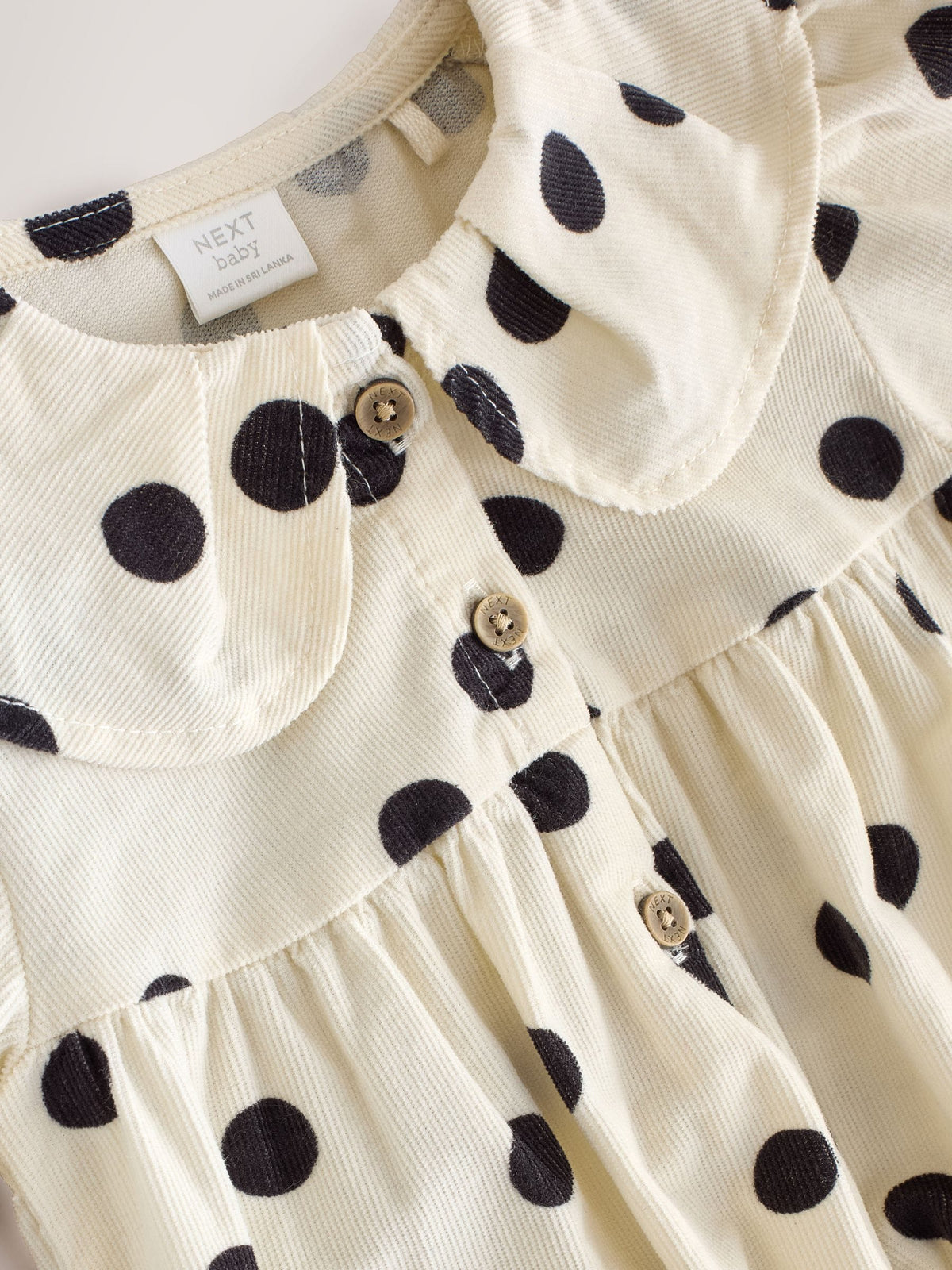 Monochrome Spot Baby Romper And Tights 2 Piece Set (0mths-2yrs) - image 3