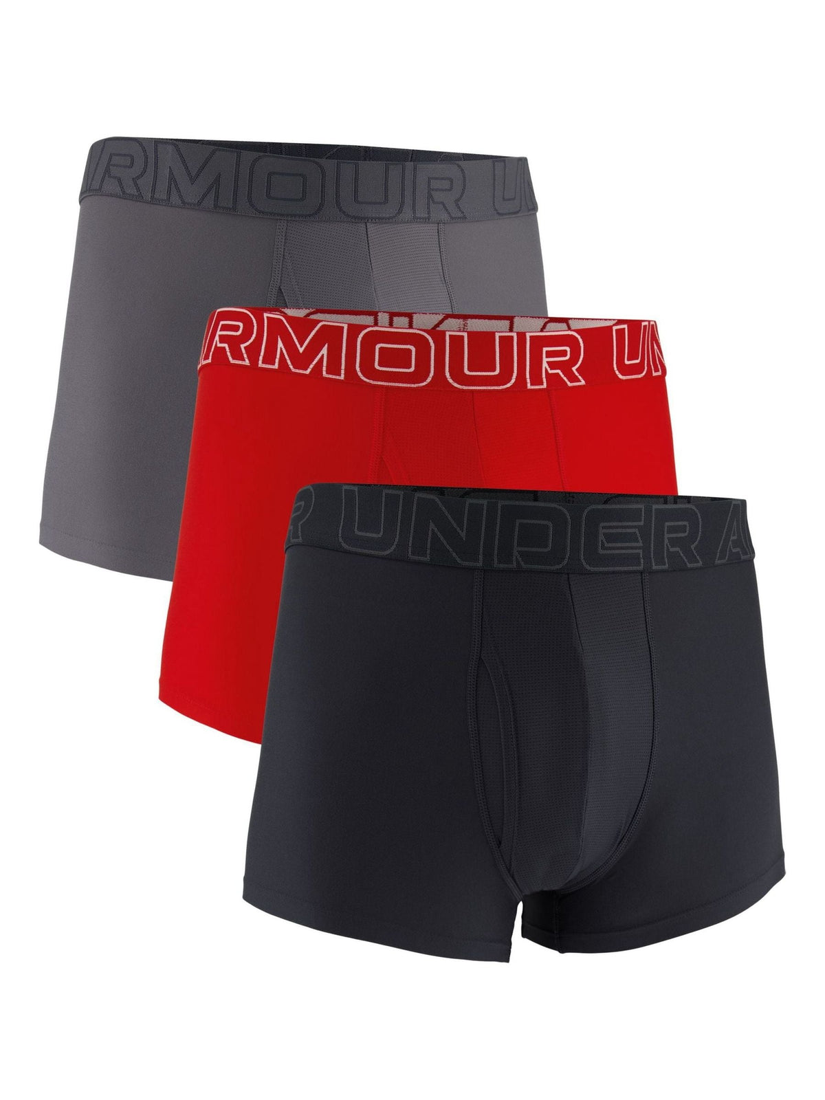 Dsiney Kidz - Under Armour Grey Performance Tech 6inch Boxers 3 Pack image 1