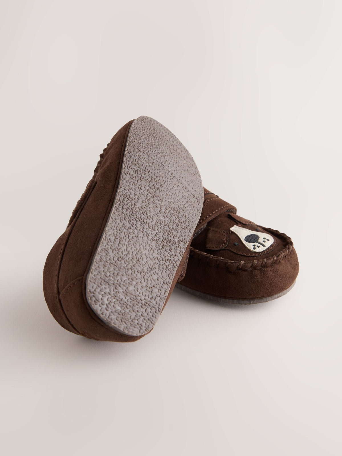 Dsiney Kidz - Brown Dog Touch Fastening Moccasin Slippers image 3