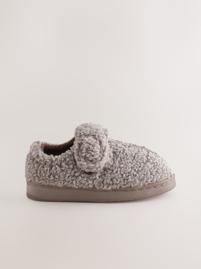 Dsiney Kidz - Neutral Borg Warm Lined Touch Fastening Cupsole Slippers image 2