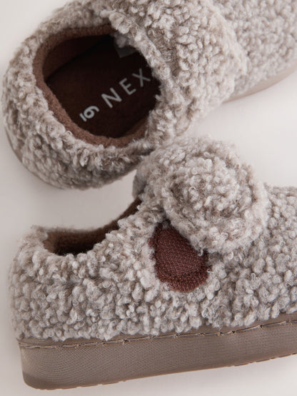 Dsiney Kidz - Neutral Borg Warm Lined Touch Fastening Cupsole Slippers image 4