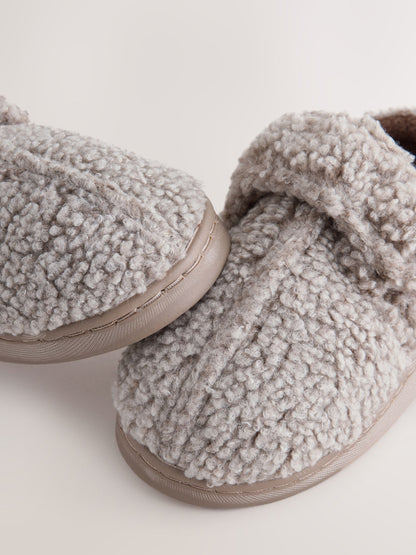 Dsiney Kidz - Neutral Borg Warm Lined Touch Fastening Cupsole Slippers image 6