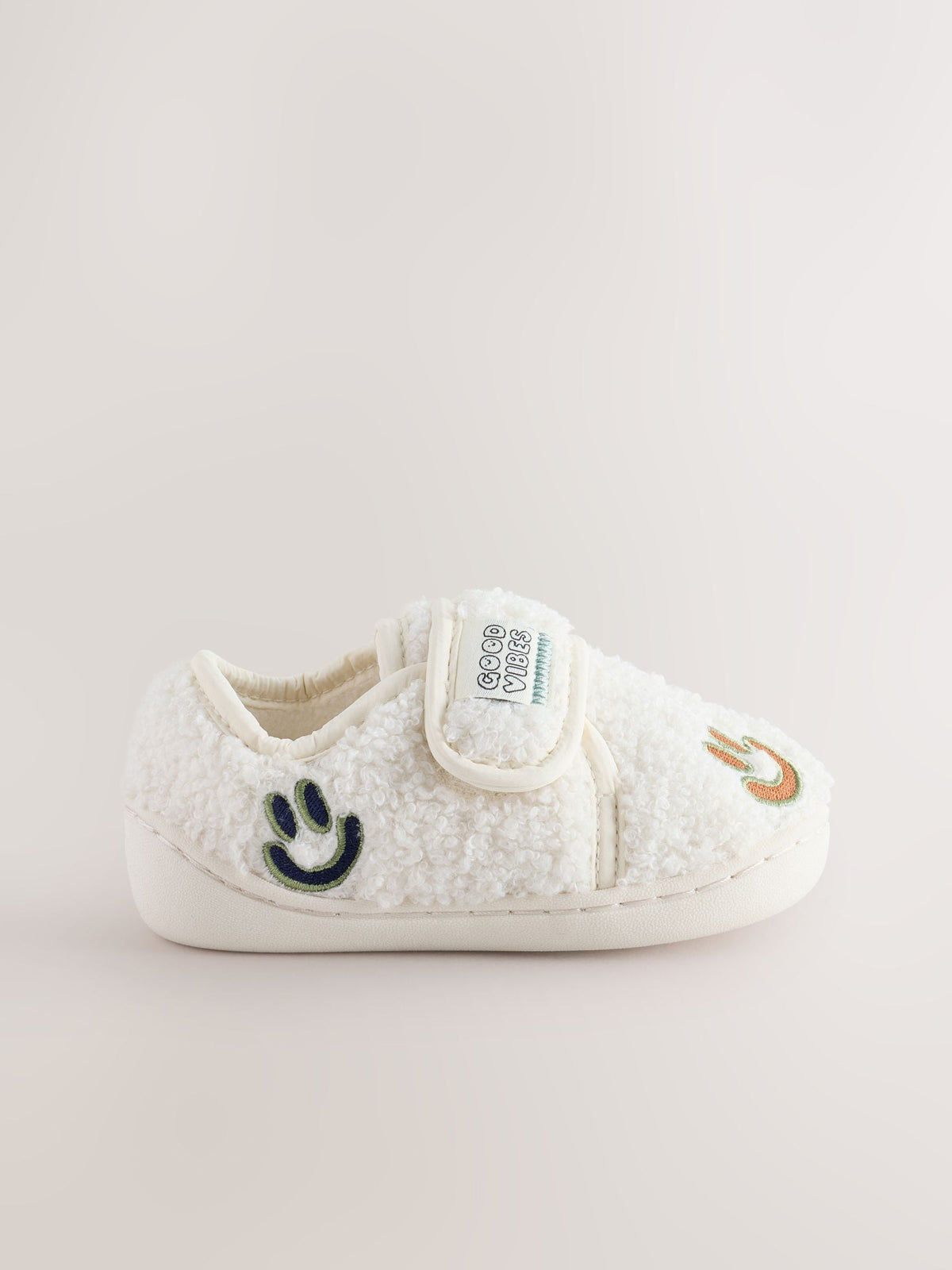 Dsiney Kidz - Neutral Borg Smiley Touch Fastening Cupsole Slippers image 2