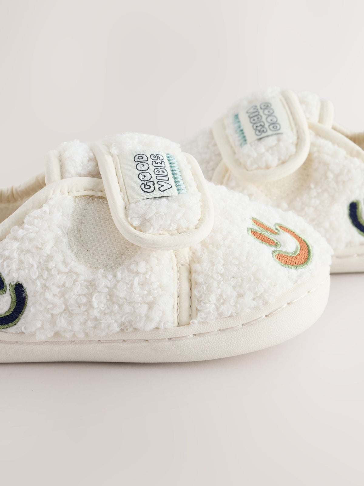 Dsiney Kidz - Neutral Borg Smiley Touch Fastening Cupsole Slippers image 4