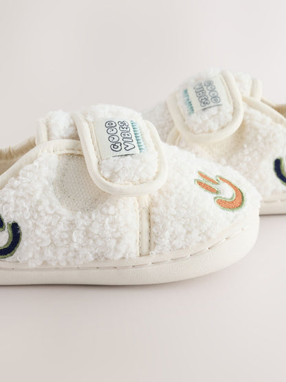 Dsiney Kidz - Neutral Borg Smiley Touch Fastening Cupsole Slippers image 4