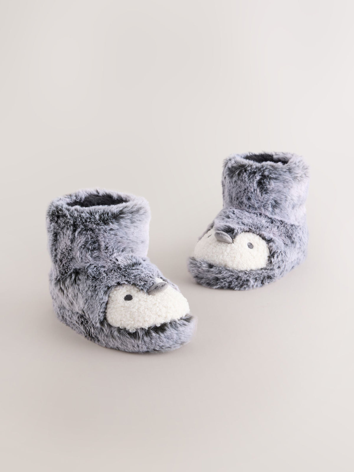 Dsiney Kidz - Grey Penguin Pull On Novelty Slipper Boots image 1