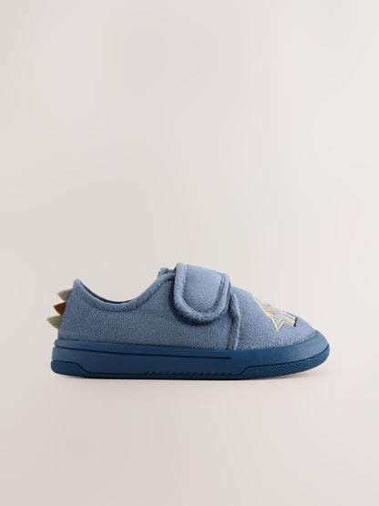 Dsiney Kidz - Blue Dino Barefoot Touch Fastening Cupsole Slippers image 2