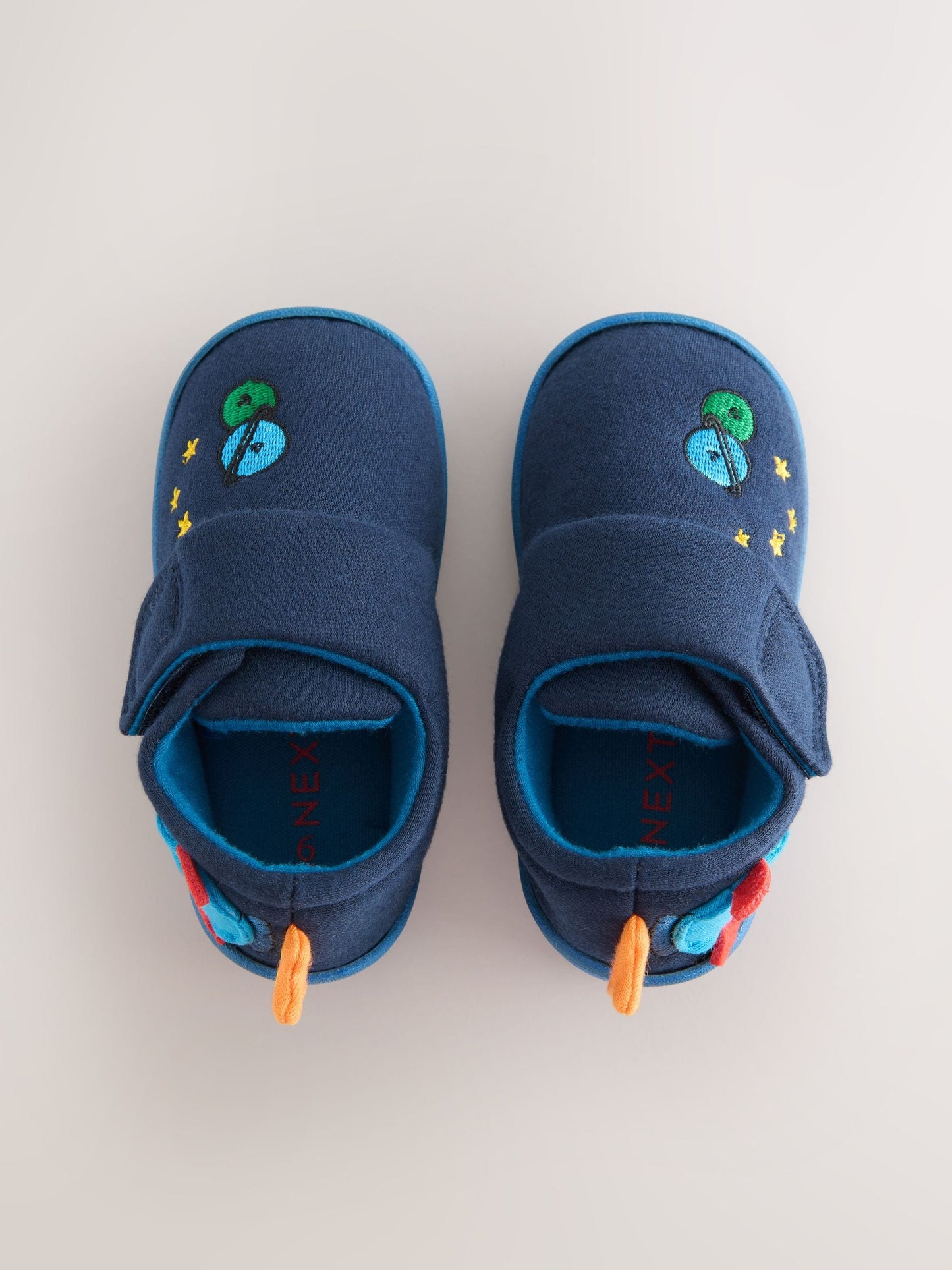 Navy Blue Rocket Touch Fastening Cupsole Slippers image 3