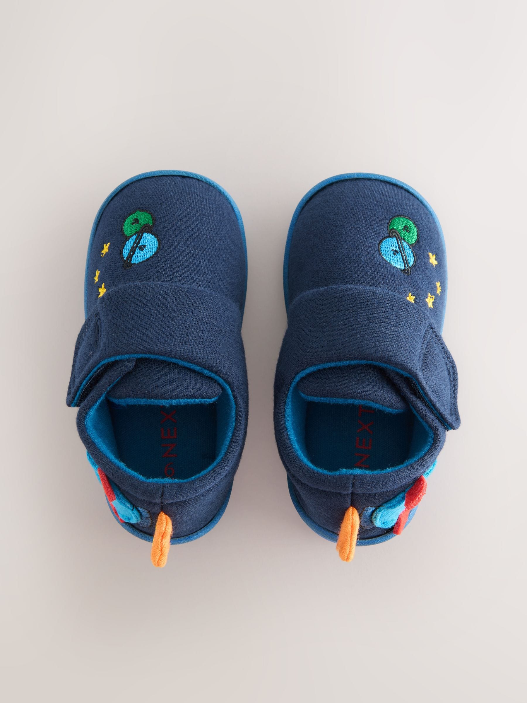 Navy Blue Rocket Touch Fastening Cupsole Slippers image 3