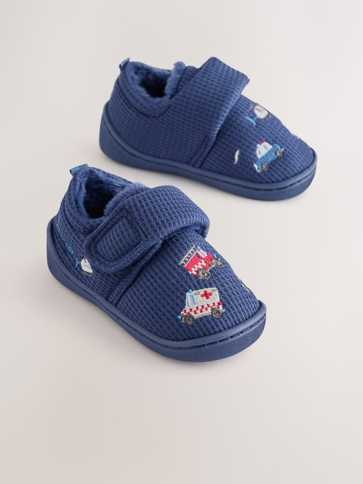 Dsiney Kidz - Navy Transport Touch Fastening Cupsole Slippers image 1