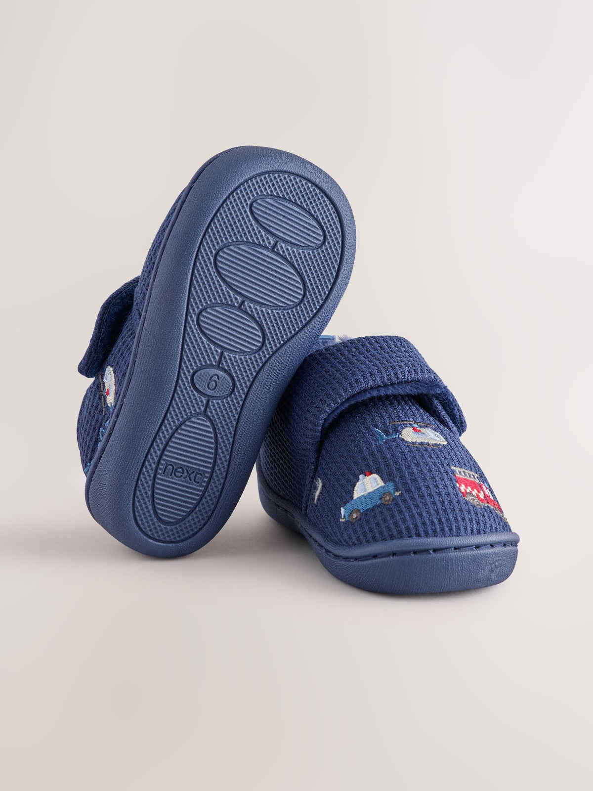 Dsiney Kidz - Navy Transport Touch Fastening Cupsole Slippers image 5