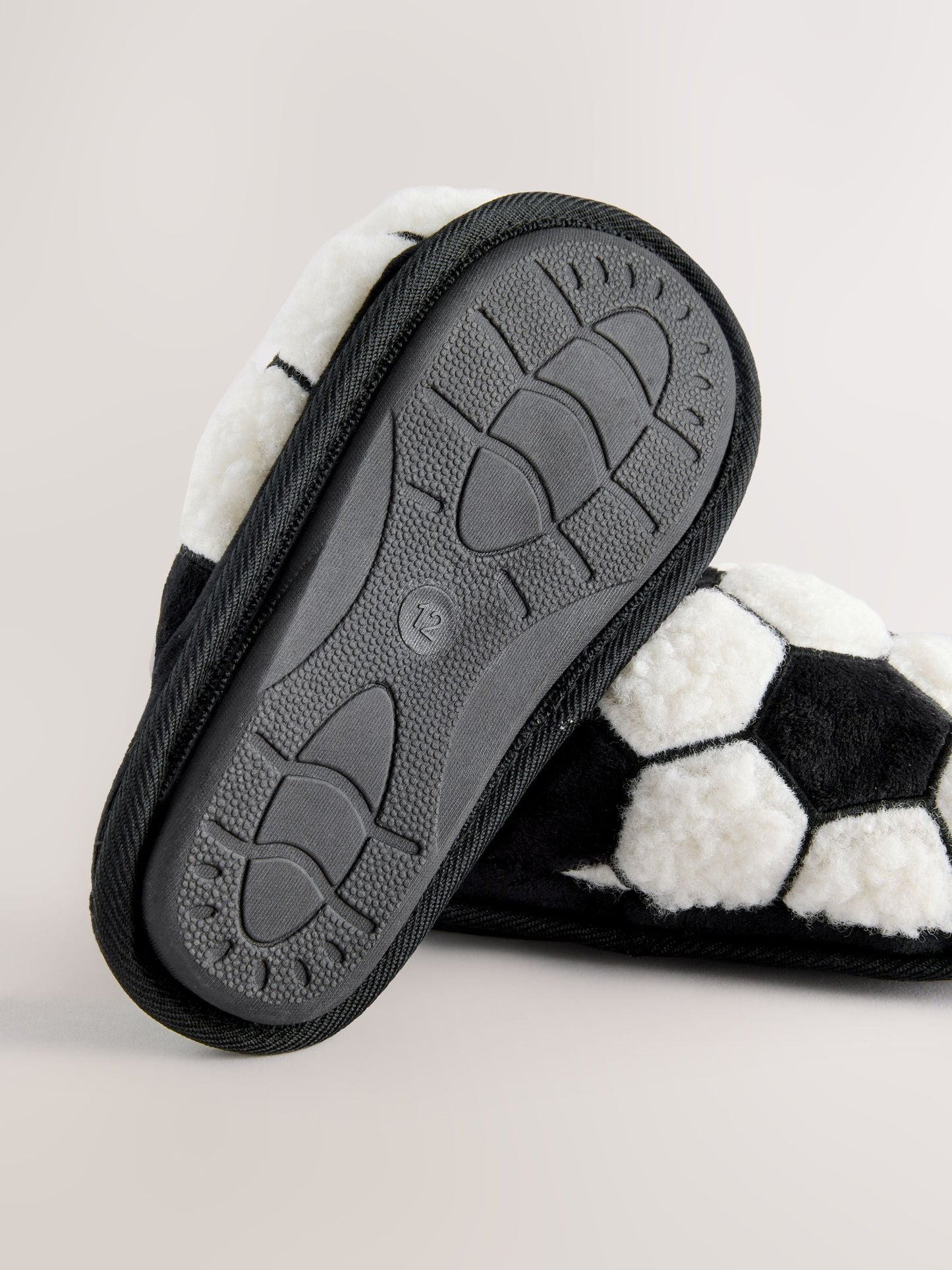 Black Football Novelty Slippers image 3
