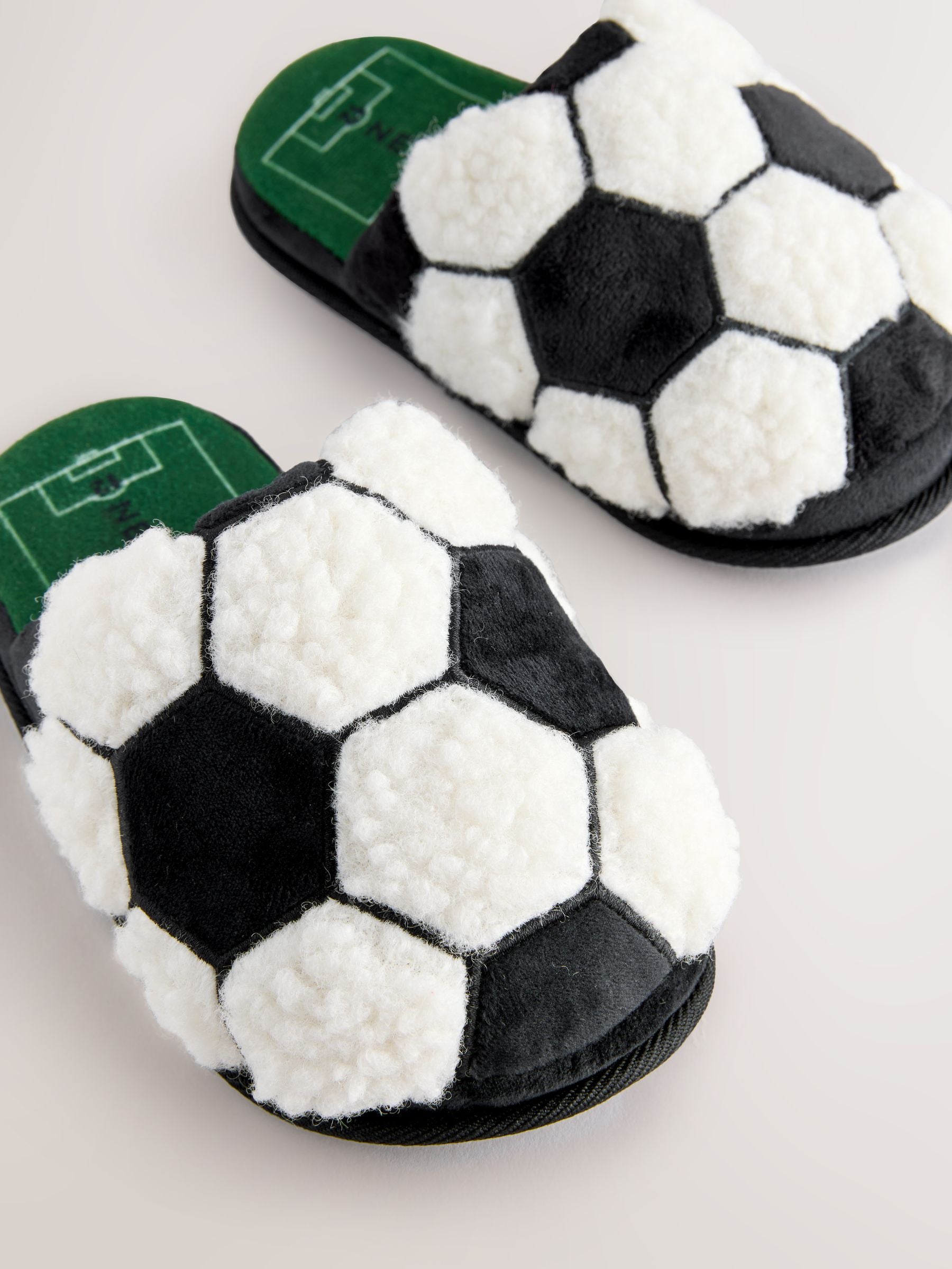 Black Football Novelty Slippers image 4