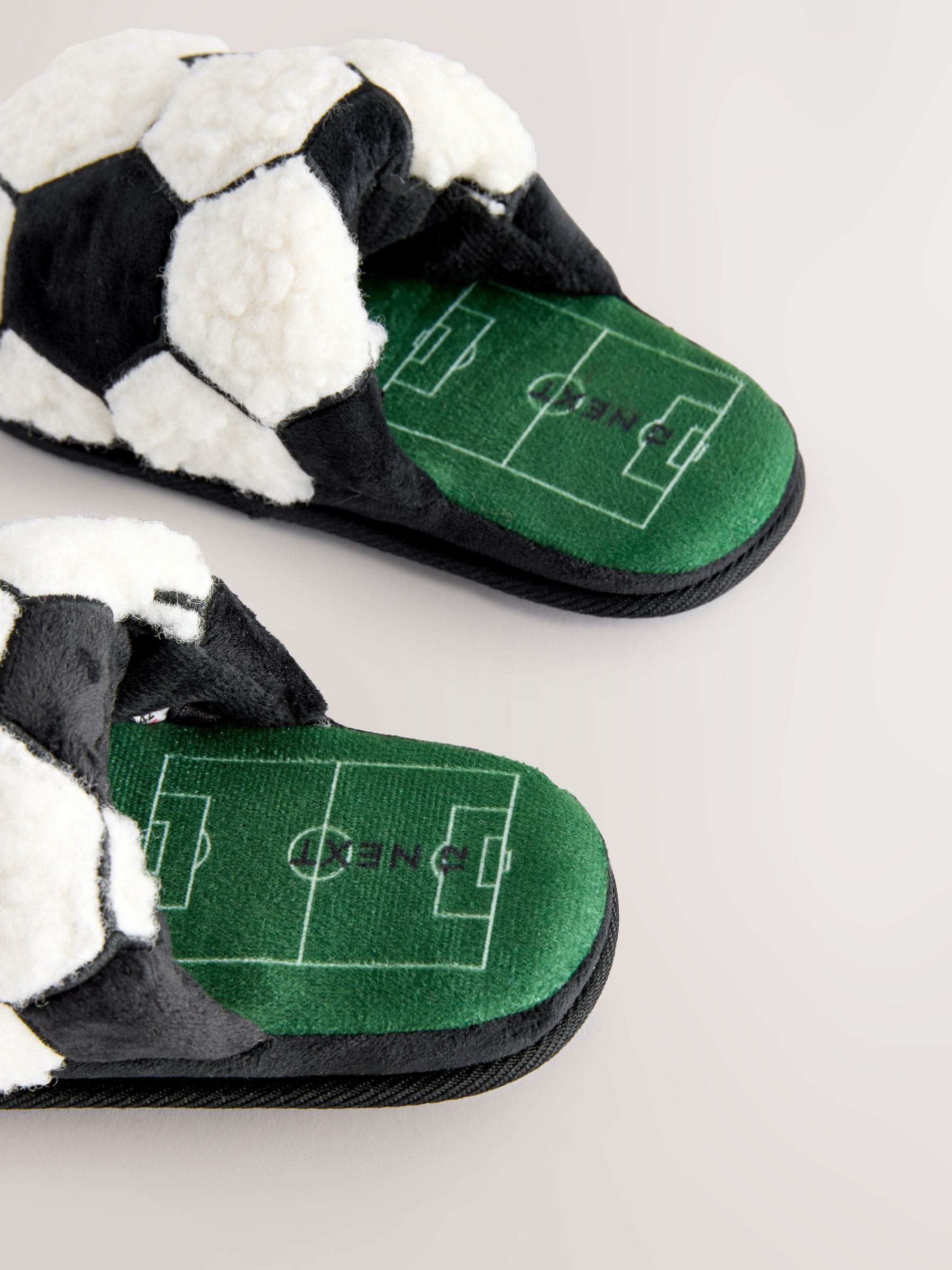 Black Football Novelty Slippers image 5