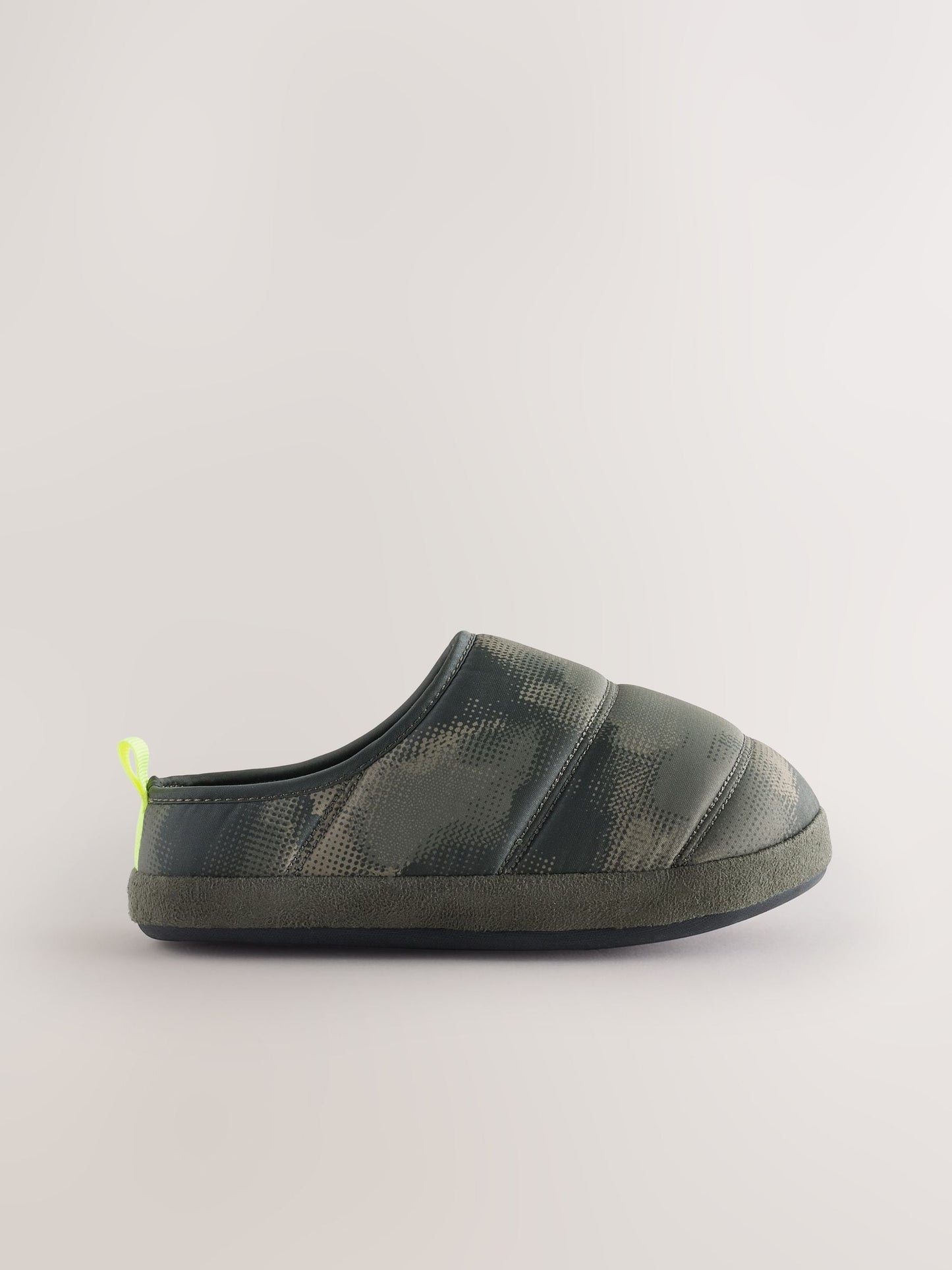Khaki Camo Warm Lined Slipper Mules image 2