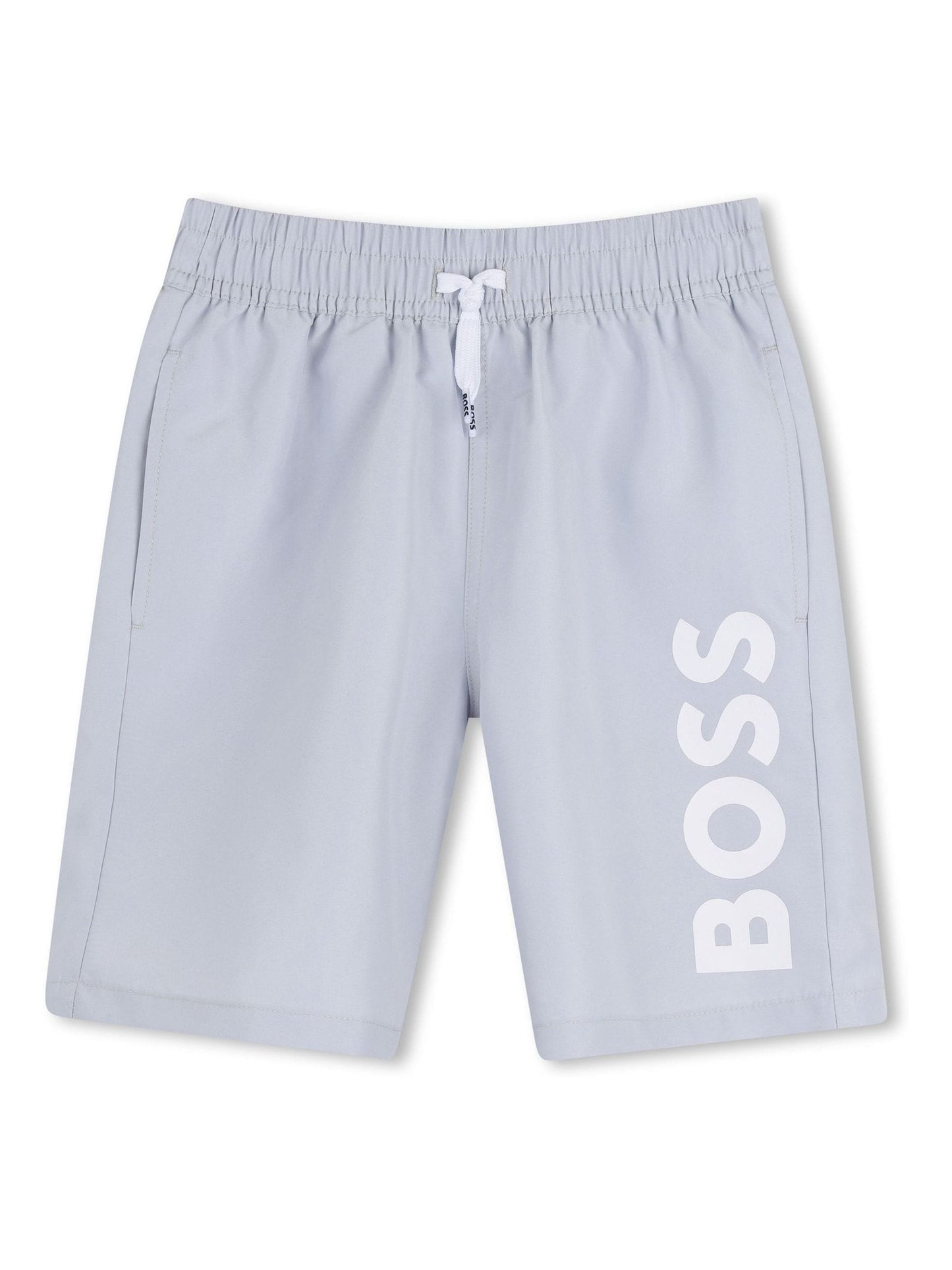 BOSS Blue Leg Logo Swim Shorts image 1
