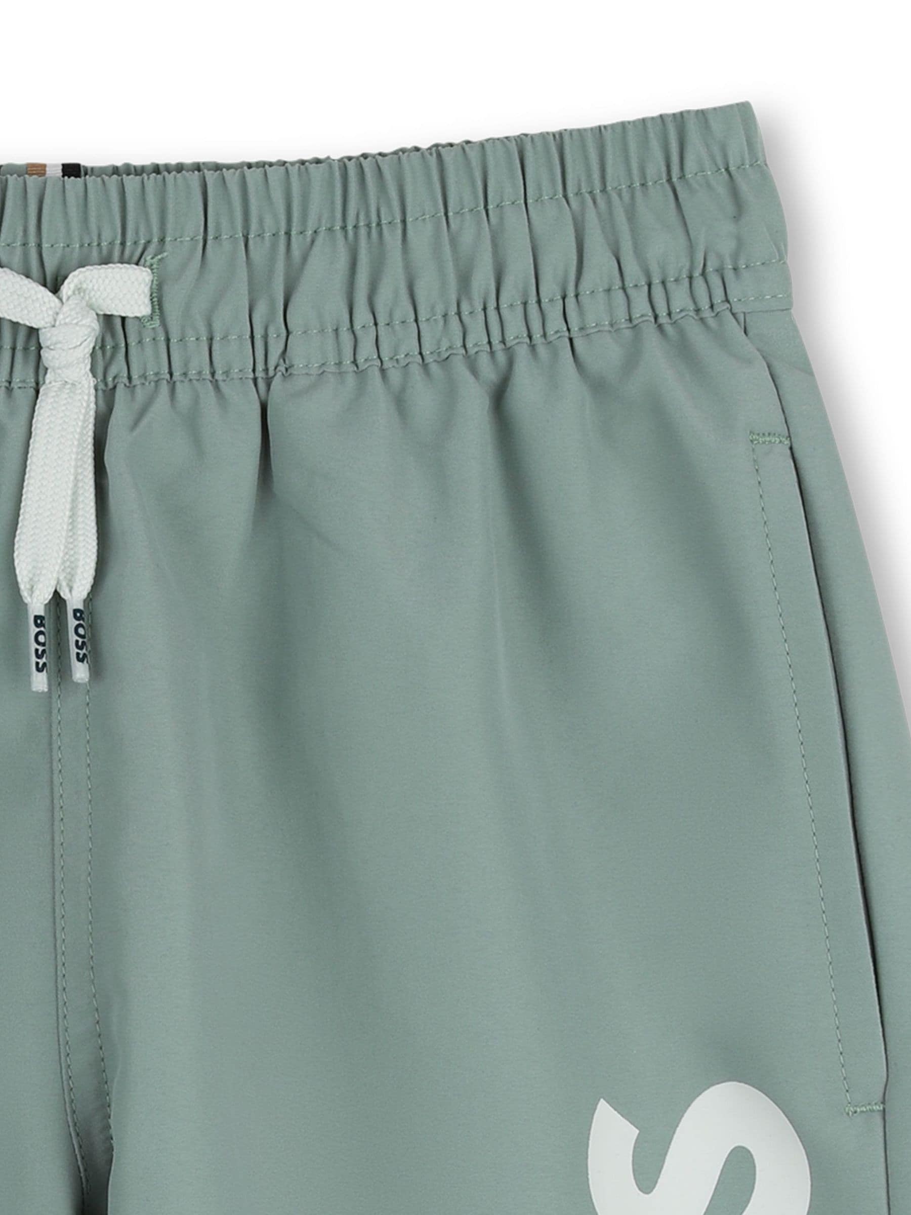BOSS Green Leg Logo Swim Shorts image 3
