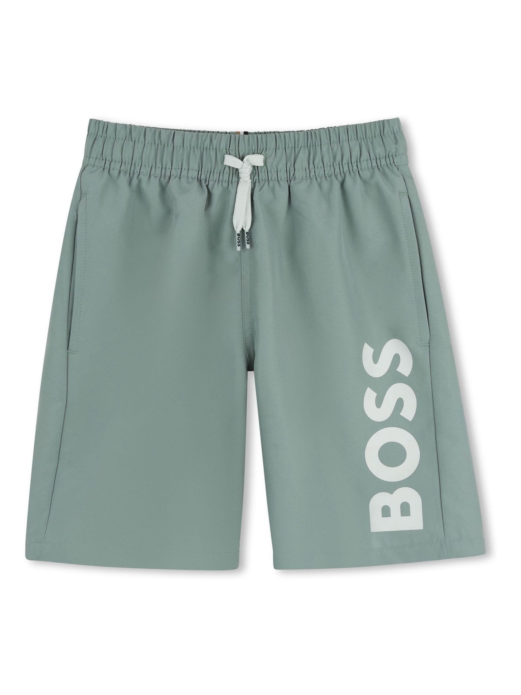 BOSS Green Leg Logo Swim Shorts image 1
