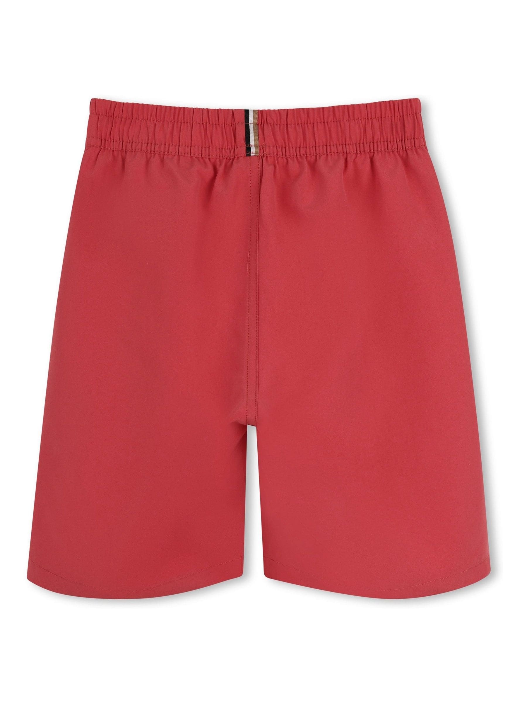 BOSS Black Leg Logo Swim Shorts image 2