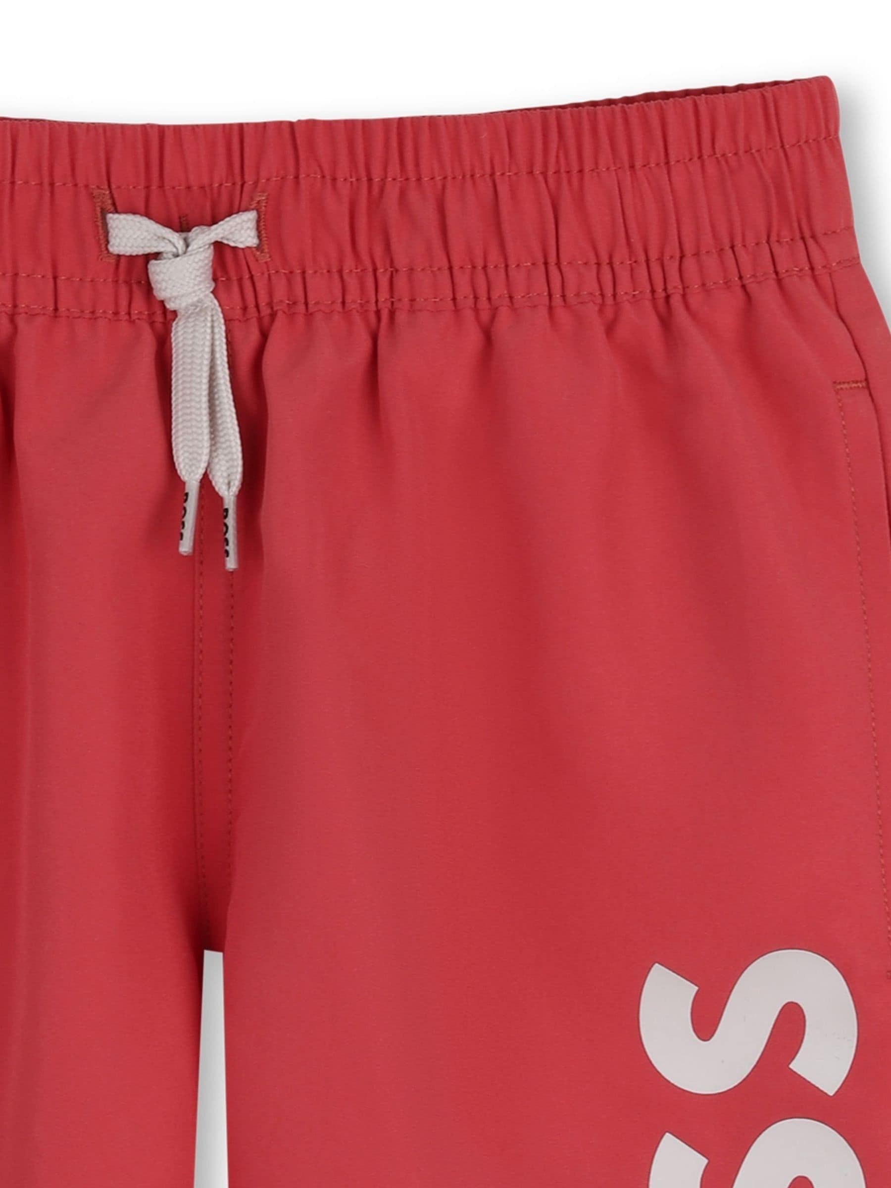 BOSS Black Leg Logo Swim Shorts image 3