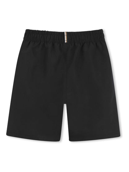 BOSS Black Ground Leg Logo Swim Shorts image 2