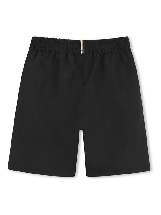 BOSS Black Ground Leg Logo Swim Shorts image 2