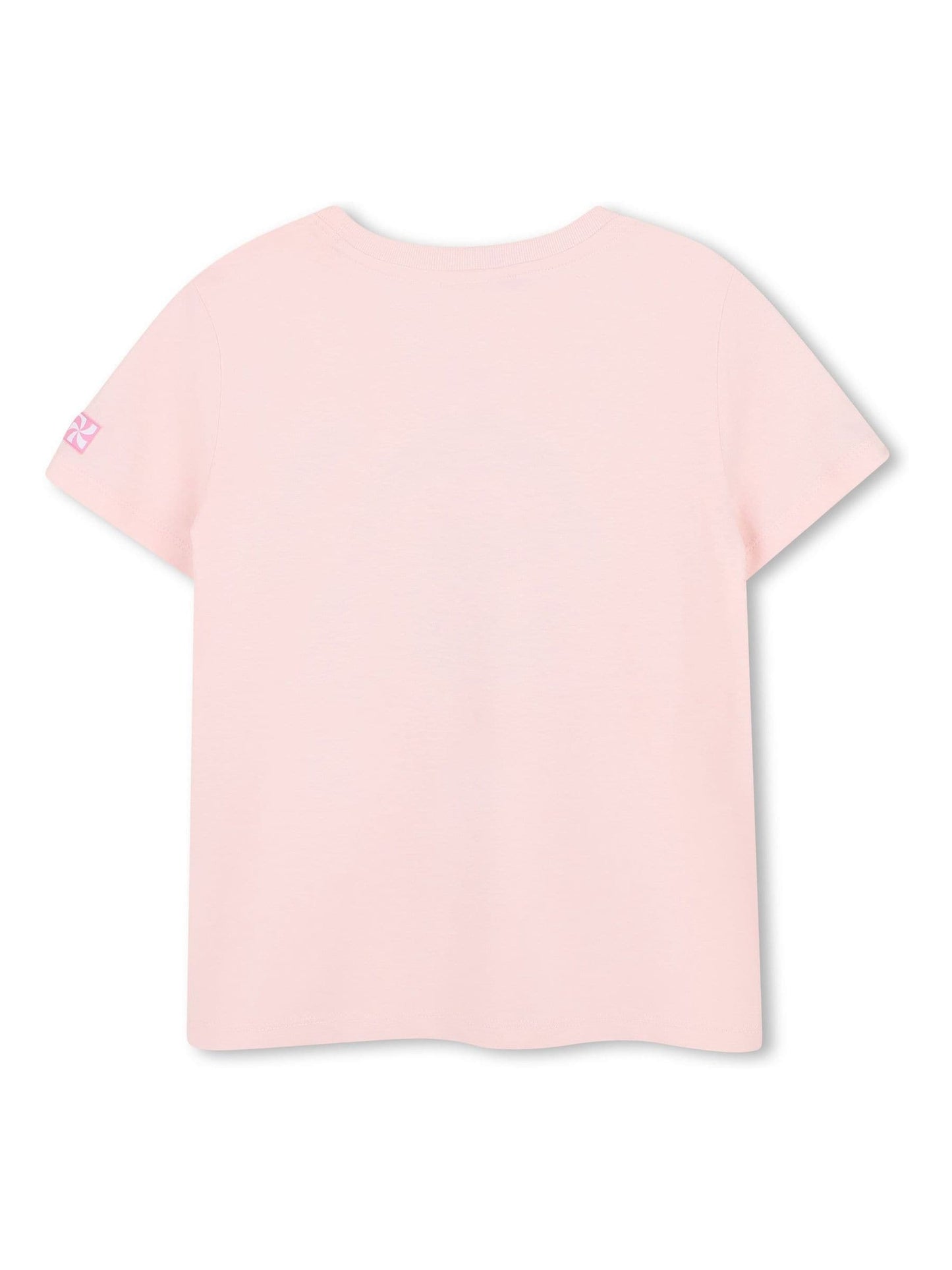 Kids Around Pink Shell Slogan Summer Graphic Print Short Sleeve T-Shirt image 2