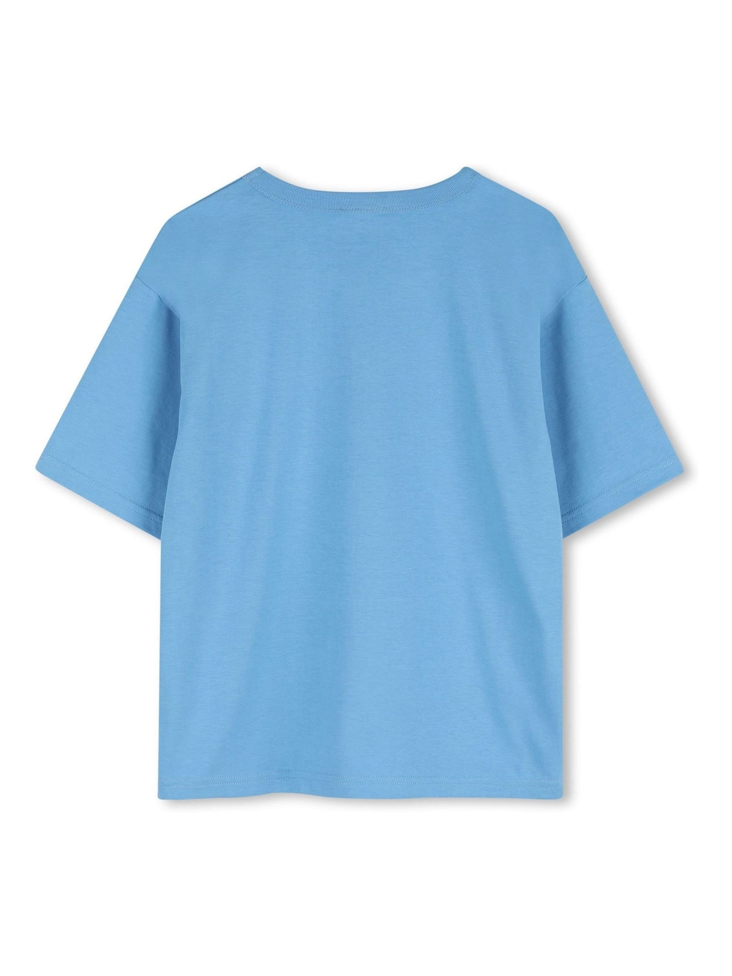Kids Around Blue Lobster Summer Back Graphic Short Sleeve T-Shirt image 3