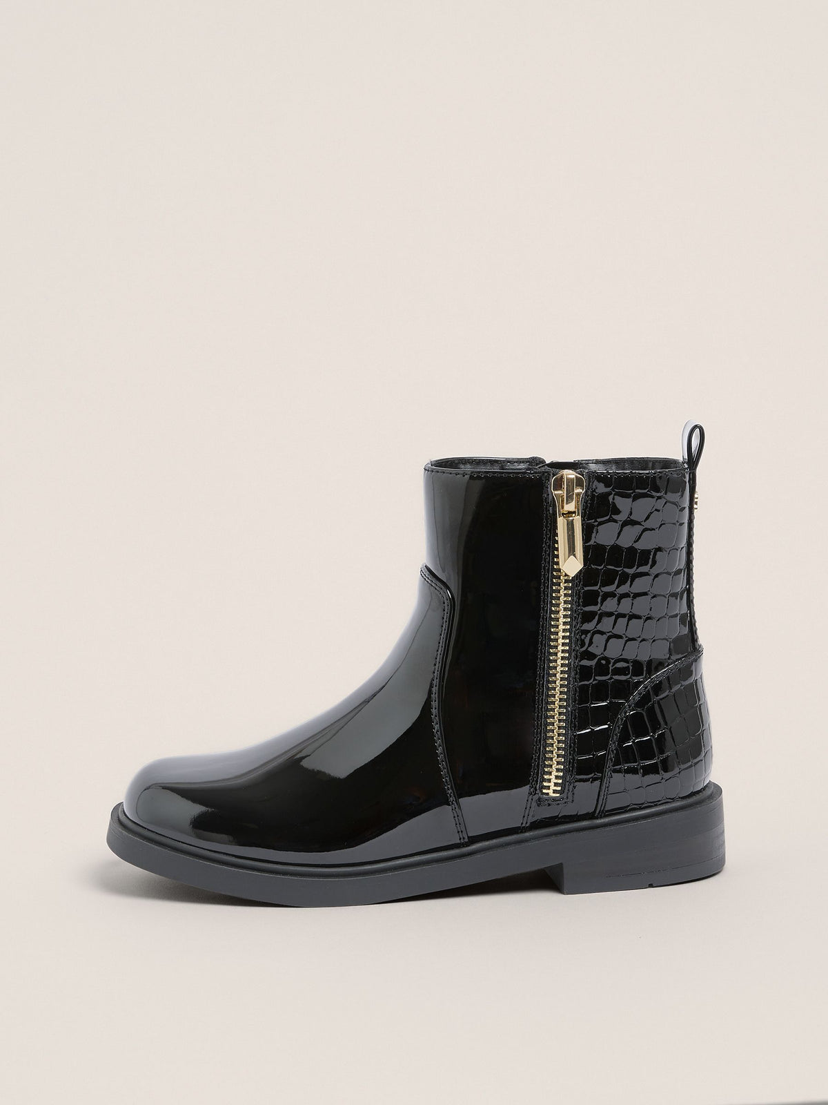 Dsiney Kidz - Lipsy Black Patent Boots image 5