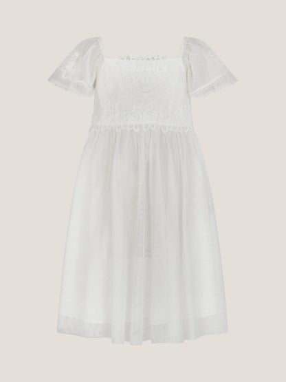 Monsoon Cream Floella Floral Lace Maxi Dress image 2